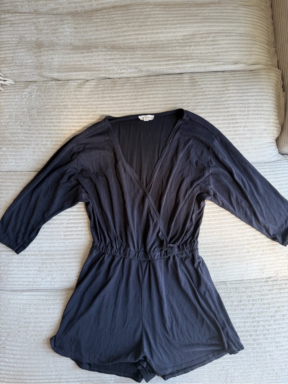 Urban Outfitters Black Wrap Romper